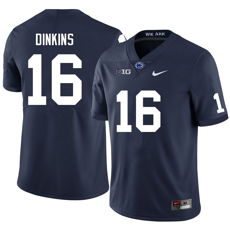 Men #16 Khalil Dinkins Penn State Nittany Lions College Football Jerseys Sale-Navy